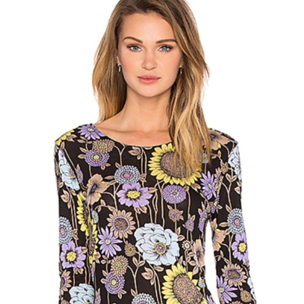 Flowered Mini Dress